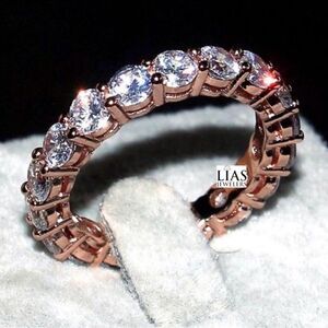Brand New 18k Rose Gold Wedding Ring, Wedding Band, Eternity Wedding Band